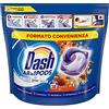 Dash Pods All in 1 Detersivo Lavatrice in Capsule, 38 Lavaggi, Ambra, Maxi Formato, Morbidezza e Protezione delle Fibre, Efficace Anche a Bassa Temperatura