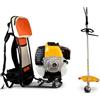 Maryse Decespugliatore a Scoppio 52 cc a Spalla - Modello Zaino 2 in 1 con Motore 2 Tempi a Miscela - Tagliabordi e Lama 3 Denti - Potente, Ergonomico e Ideale per Giardino, Rovi e Sterpaglie