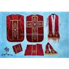 The Church Shoppe Roman Chasuble Abito Da Messa Fiddleback Con Ricamo HOLY SPIRIT Rosso