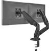 Xantron Supporto per doppio monitor, regolabile in altezza da 17 a 32 pollici, Xantron ECO-MA-2D