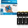 Losmann Cartucce d'inchiostro compatibili LOSMANN 3X, colore nero, per stampanti Canon PGI-580 XXL PGBK, compatibili con i modelli Pixma TS6350, TS6150, TS8150, TS8250, TS6250, TS705, TS705a, TS8151, TS6151, TS8152, TS8300, TS9150, TS9155, TS9550, …