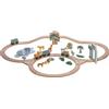 FREEON BABY Ferrovia in Legno Freeon Baby con Vagoni e Amici Animali