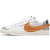 Nike Sneaker da Donna Blazer Low '77 Jumbo, Bianco Arancione Grigio, 41 EU