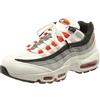 Nike Mens Air Max 95 Sneaker, Summit White Chile Red off Noir, 3.5 UK