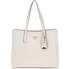GUESS Meridian Girlfriend Tote, Borsetta Donna, Avorio, Unica