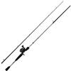 Abu Garcia Fast Attack Baitcasting Combo, Canna e Mulinello per la Pesca con artificiali, Blank in Carbonio 24T, 4+1 Cuscinetti in Acciaio Inossidabile, Sistema di Freno Mag Trax