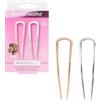 Brushworks French Hair Pin Duo - Gold & Silver