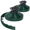 VOUNOT® Bordo Giardino Flessibile, Bordi Aiuole Plastica, con 80 Chiodi di Fissaggio, Lunghezza 40m, Altezza 5cm, Verde