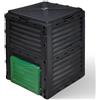VOUNOT® Compostiera da Giardino, 300L Composter da Esterno, Nero e Verde