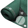 VOUNOT® Rete Ombreggiante 1×10m, Telo Frangivista Recinzione Giardino 230 g/m² HDPE, Tessuto Ombra Privacy Antistrappo Antivento con Fascette, per Esterno, Serra, Balcone, Giardino, Verde