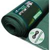 VOUNOT® Rete Ombreggiante 1.5×10m, Telo Frangivista Recinzione Giardino HDPE, Tessuto Ombra Privacy Antistrappo Antivento con Fascette, per Esterno, Serra, Balcone, Giardino, Verde
