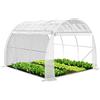VOUNOT® Serra da Giardino a Tunnel, Serra Orto con Finestre Avvolgibili per Piante Verde e Frutto, 3 x 3 x 2 m 9m², Bianco