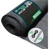 VOUNOT® Rete Ombreggiante 1.8×10m, Telo Frangivista Recinzione Giardino HDPE, Tessuto Ombra Privacy Antistrappo Antivento con Fascette, per Esterno, Serra, Balcone, Giardino, Antracite