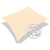 VOUNOT® Tenda da Sole per Esterno, 2.5x3 m Vela Ombreggiante Rettangolare con Kit di Fissaggio, Tenda a Vela, Traspirante HDPE Protezione UV, per Giardino, Balcone, Terrazza, Avorio