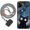 vingarshern Cover WIKO View 5 Custodia in Silicone Sottile,Wiko View 5 Cover Antiurto Con Motivo,Wiko View 5 Case Silicone Con Catena/Cordino per Cellulare,Modèle*01