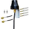 ACONRFTOL Antenna Esterna 2x2 MIMO 5G LTE 600-6000 MHz Compatta Omnidirezionale ad Alto Guadagno con Cavo equivalente lmr100 Connettori SMA Maschio e 2 Adattatori TS9 per Router 5G/4G Hotspot Netgear