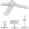 SMALLRIG Mini Treppiede con Apertura a un Tocco e Impugnatura Piccola con Vite da 1/4-20 per DJI Osmo Pocket 4P 4 3/Action 6/5 Pro, per Insta360 Luna Ultra, per GoPro, Bianco - 6795