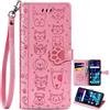 BAILI Animali Cover per Honor X7b, Chiusura Magnetica Custodia per Honor X7b, Adorabile Cane Gatto Case Antiurto per Honor X7b-004