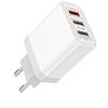LEDLUX Alimentatore Caricabatterie USB da Muro, Caricatore USB QC3.0 + USB-A 5V 2,1A (3 Porte USB 5.1A)