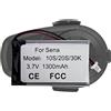 MUKUZI AKKU - Cuffie wireless Bluetooth compatibili con Sena 10S, 30K, 20S, 20S Evo, SF1-01, Tufftalk-Lite-01, Tufftalk Lite