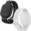 SkyArmor Confezione da 2 cinturini impermeabili per bambini, custodia in silicone per Tile Mate 2024/2022, nero/bianco