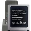 MUKUZI Batteria compatibile con [Panasonic] KX-TU150, KX-TU150EXR, KX-TU155, KX-TU155EXCN, KX-TU155EXRN, KX-TU160, KX-TU160EXB, KX-TU550 telefono cellulare smartphone (ricambio per 454854AR)