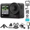 DJI Osmo Action 4 Essential Action Camera Videocamera Sportiva Portatile | Sensore ad alta sensibilità, impermeabile fino a 18m, per viaggi, immersioni, sport e creazione video social