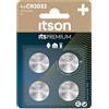 ITSON CR2032 batterie a bottone al litio, 3V, confezione da 4, consigliate per AirTag, chiavi di auto, orologi e cardiofrequenzimetri