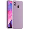 HULLIN Custodia per Telefono in Silicone Colorato, Adatta per Samsung Galaxy A20 / A30 / M10S (6.4) - Erba Viola