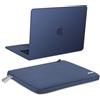 MOSISO Custodia Ultra Sottile & Borsa per Laptop per MacBook Air 15 pollici | per 15 pollici M5 M4 M3 M2 A3448 A3241 A3114 A2941 Case per MacBook per 15 pollici 2026 2025 2024 2023 2022,Blu Notte
