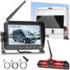 Inefala Telecamera Retromarcia Wireless per FIAT Ducato 2006-2017 | Anche per Peugeot Boxer, Citroen Jumper. 7 Pollici Touchscreen Schermo, Visione Notturna IR, IP67, BSD