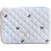 AZURAOKEY Y2K - Custodia per laptop con stampa con fiocchi carini, stile Kawaii, con stampa preppy, trapuntata, compatibile con notebook da 13, 14 e 15