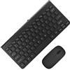 ASHATA Set di Mouse Mouse ottici Ultra Sottili Sottili con Tastiera cablata USB combinati per PC Laptop per casa/Ufficio(Nero)
