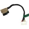 ZAHARA Connettore Alimentazione Carica DC Power Jack per HP 15EG 15EH M01322S75, M01322T75, M01322Y75, M09413001, M08887001, M14565001 DC Jack/Power Jack/Charging Port（9.5CM）