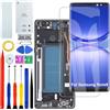 HLYGZX Display Schermo per Samsung Note8 N950F N950U N9500 OLED Nero con Cornice | con kit di riparazione,OLED，HD+ Display，Sostituire lo schermo,schermo Curvo,per Modello:N950U1 N950N N950W SC-01K N950FD