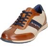 bugatti Scarpe da Lavoro da Uomo, Lacci, Plantare Intercambiabile, Cognac Beige 6352, 46 EU