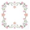 Trimits Kit per punto croce - Tovaglia - Include tessuto stampato, fili, ago e istruzioni, 80 x 80 cm, margherite
