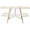 KITCHEN MOVE Nairobi - Stendibiancheria Pieghevole, Multifunzione, 20 m, Colore: Legno