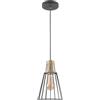 GTV Sospensione GTV KALIOPE, plafoniera, 8068, AC220-240V, 50/60Hz, 1*E27, max. 40 W, IP20, diametro 18 cm, singolo nero/oro