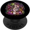 Halloween Glam Retro Vintage Comics Pop Australian Shepherd Australian Shepherd Aussie Pazzo Sciocco Spaventoso Spettrale Horror PopSockets PopGrip Adesivo