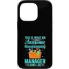 Funny Housekeeping & Cleaning Crew Appar Custodia per iPhone 13 Pro Impressionante Housekeeping Manager Funny Hotel Cleaner