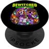 Halloween Glam Retro Vintage Comics Pop Incantato Basset Hound Zombie Ghost Undead Spooky Spaventoso PopSockets PopGrip Adesivo