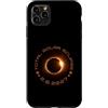 Europe Africa Total Solar Eclipse 2.8.20 Custodia per iPhone 11 Pro Max Total Solar Eclipse 2.8.2027 Spagna Marocco Egitto