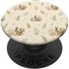 Cozy Countryside Farm Life Design Studio Acquerello di Cottagecore di foglie di prato del cactus del coniglio del deserto PopSockets PopGrip Adesivo