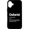 Guitarist Definition Gifts Custodia per iPhone 16 Plus Definizione Chitarrista Divertente Chitarra Collezionista Umorismo
