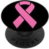 PINK RIBBON BREAST CANCER AWARENESS Consapevolezza del cancro al seno con nastro rosa PopSockets PopGrip Adesivo