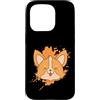 animals kawaii cute Japan childish innoc Custodia per iPhone 15 Pro Volpe in giapponese Kawaii Style Animal
