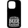 Cold Beer Country Music Life Western Tee Custodia per iPhone 15 Pro Regali per amanti della musica country e birra ghiacciata