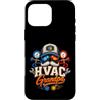 HVAC Grandpa Heating Cooling Technician Custodia per iPhone 16 Pro Max HVAC Nonno Riscaldamento Tecnico di Raffreddamento