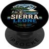 Sierra Leone Souvenir Gift Vintage Sierra Leone Viaggio Souvenir Landmark Gift PopSockets PopGrip Adesivo
